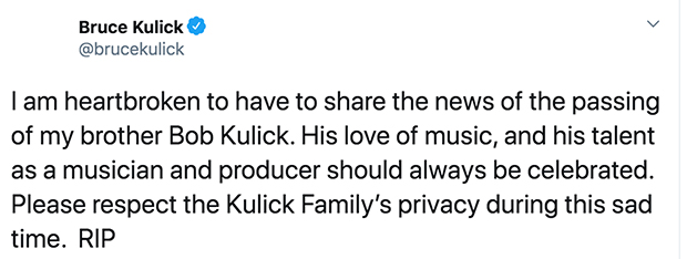 Bruce Kulick tweet