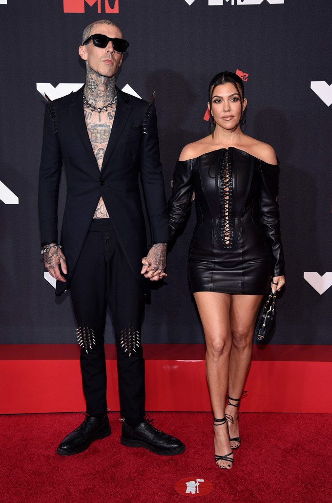 Kourtney Kardashian & Travis Barker At The 2021 MTV Video Music Awards