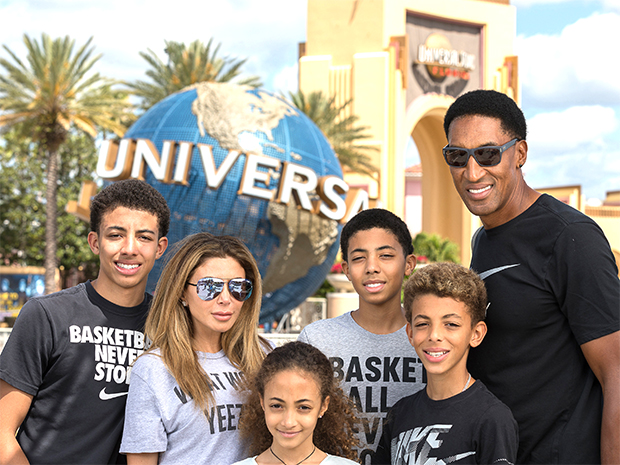 Larsa Pippen, Scottie Pippen, Scotty Pippen Jr., Preston Pippen, Justin Pippen, Sophia Pippen 