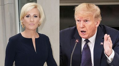 Mika Brzezinski and Donald Trump