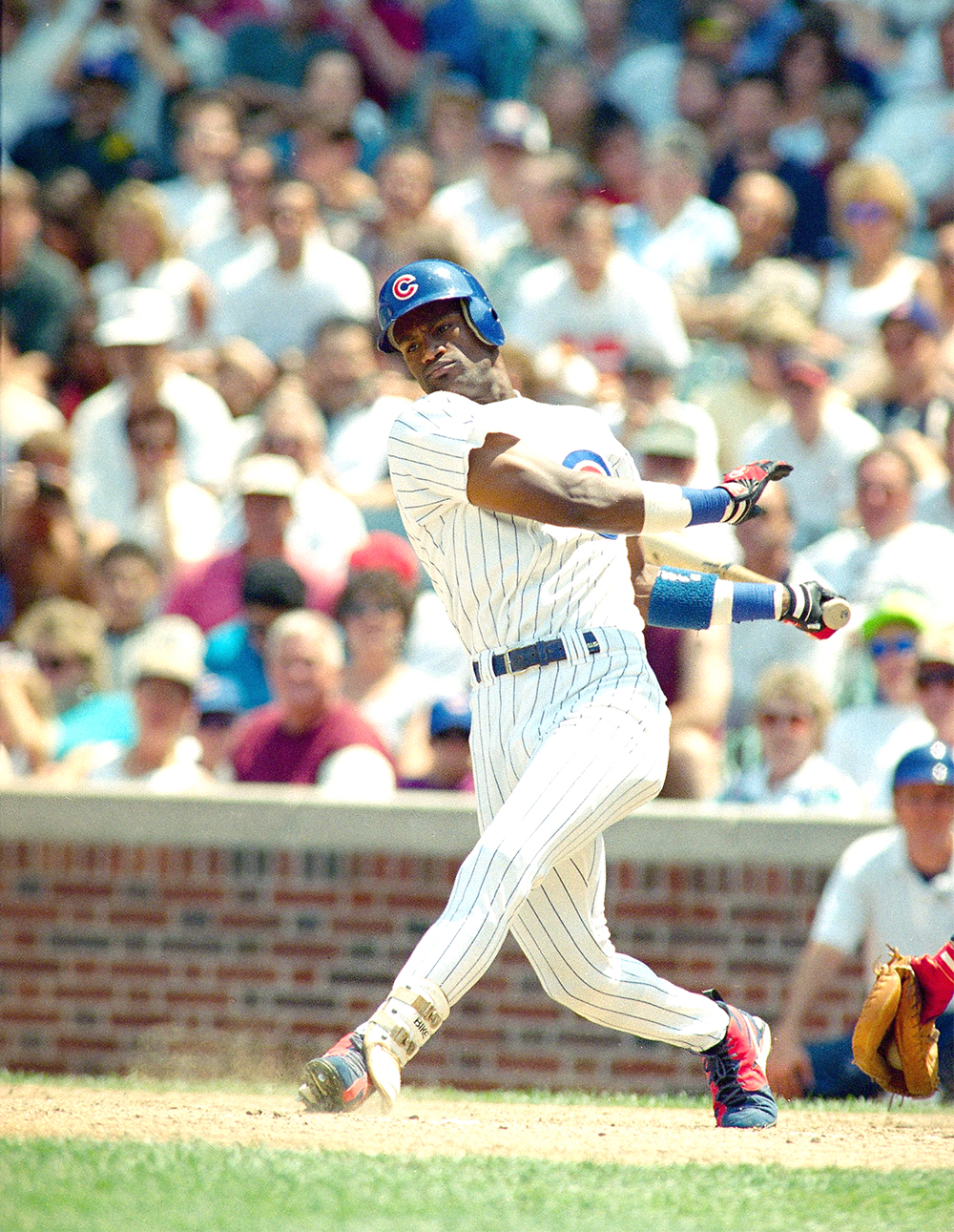 Sammy Sosa Chicago Cubs' Sammy Sosa hits during game against the St. Louis Cardinals, in Chicago
CUBS SOSA 1995, CHICAGO, USA