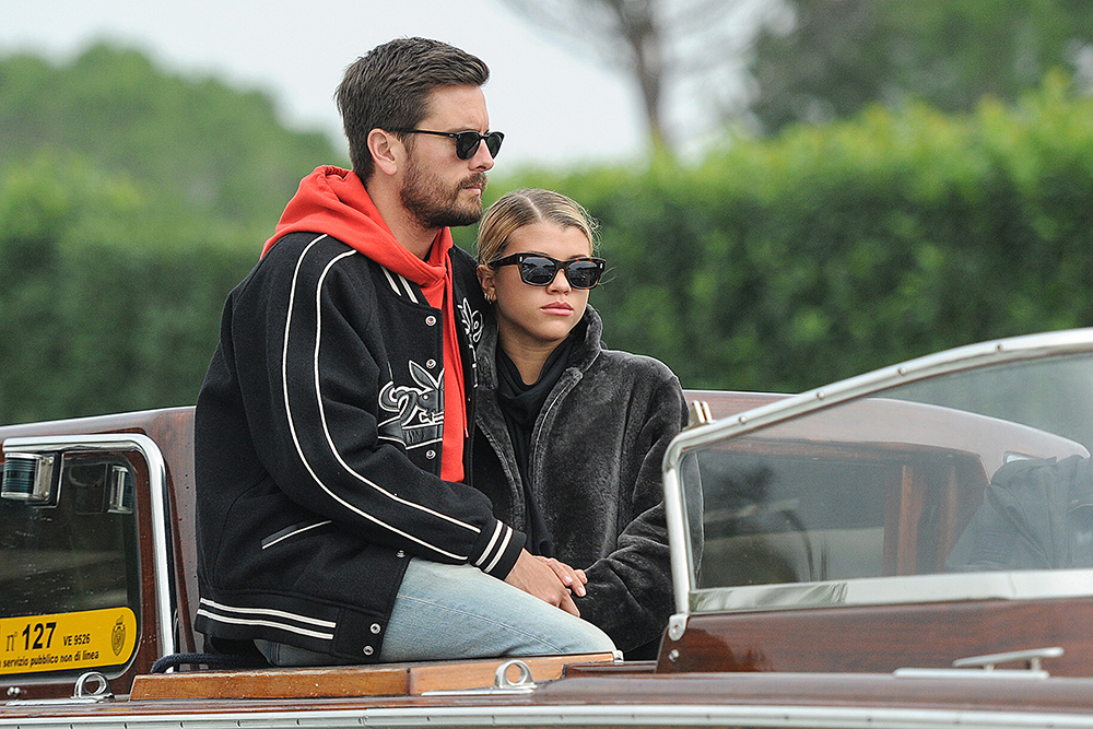 Sofia Richie and Scott Disick visit a glass factory in Venice