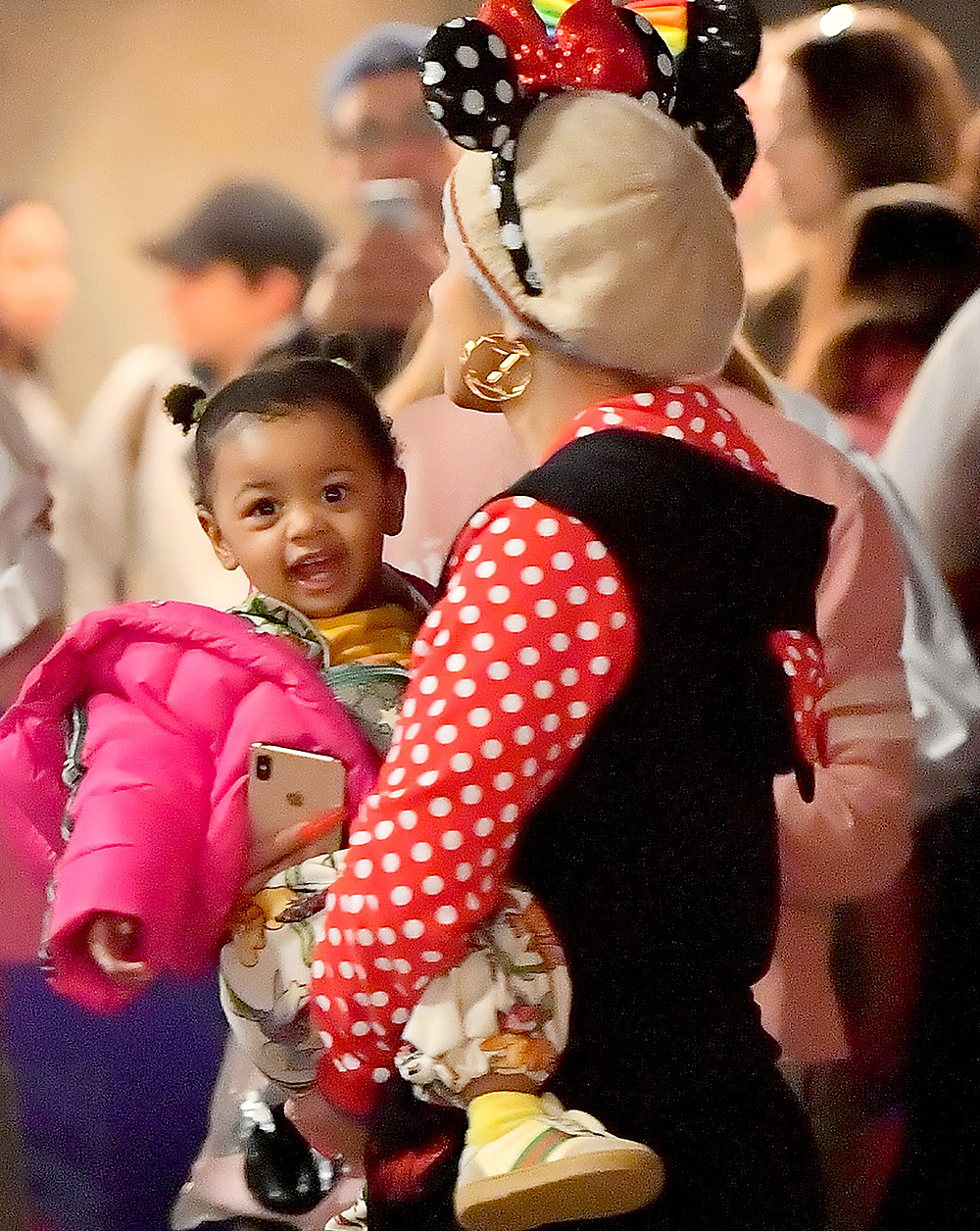 EXCLUSIVE: Cardi B looks incredibly happy with her daughter Kulture as the spend an evening at Disneyland. Cardi, Who was joined by a couple of friends and bodyguards, was seen having a blast riding the rides in Fantasyland including the Alive in wonderland, she and kulture took selfies on dumbo, and was seen going for a ride on the carousel. the pair were seen enjoying cotton candy before heading to the Pirates of the Caribbean ride. Cardi was seen arriving. little late at the park, around 8 pm, just in time to enjoy the fireworks and then headed in to enjoy the rides at the time most people are seen leaving the theme park. 02 Nov 2019 Pictured: Cardi B, Kulture Kiari Cephus. Photo credit: Marksman / MEGA TheMegaAgency.com +1 888 505 6342 (Mega Agency TagID: MEGA540687_009.jpg) [Photo via Mega Agency]