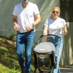 Hollywood, CA - *EXCLUSIVE* - Emma Roberts and partner Garrett Hedlund step out for some fresh air wearing matching white tees and blue jeans. The new parents walked to a local coffee shop near their Hollywood home and brought along their newborn son Rhodes.Pictured: Emma Roberts, Garrett HedlundBACKGRID USA 28 MARCH 2021 USA: +1 310 798 9111 / usasales@backgrid.comUK: +44 208 344 2007 / uksales@backgrid.com*UK Clients - Pictures Containing ChildrenPlease Pixelate Face Prior To Publication*
