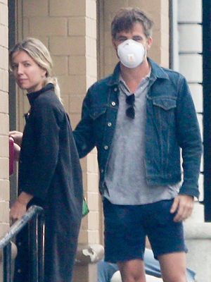 Chris & GF Annabelle Wallis in LA