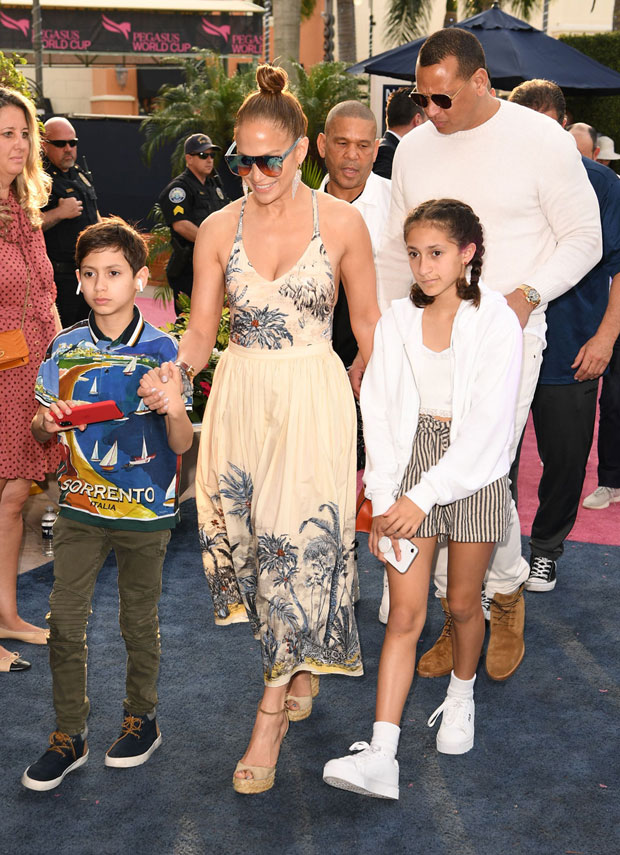 Jennifer Lopez, Max Muniz, Emme Muniz, Alex Rodriguez