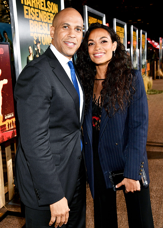 Cory Booker Rosario Dawson