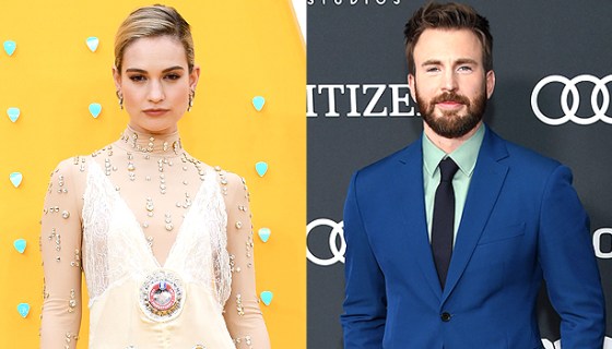 Chris Evans & Lily James