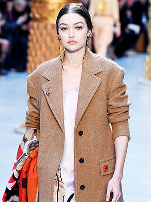 Gigi Hadid on the runway
