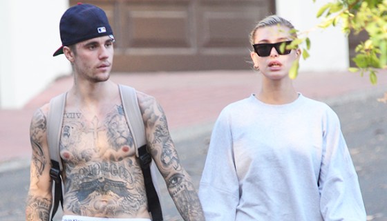 Justin Bieber & Hailey Baldwin holding hands