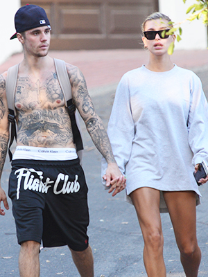 Justin Bieber & Hailey Baldwin holding hands