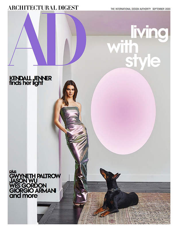 Kendall Jenner covers Architectural Digest 2020