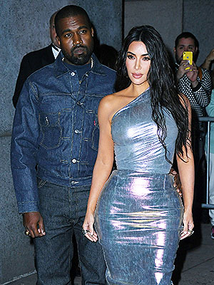 Kanye West and Kim Kardashian