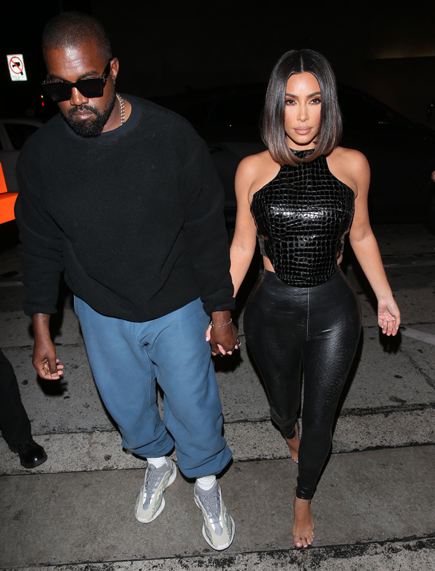 Kanye West and Kim Kardashian