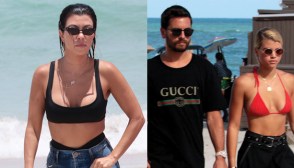 Kourtney Kardashian, Scott Disick and Sofia Richie