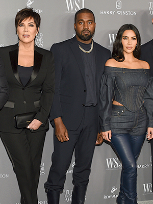Kris Jenner Kanye West Kim Kardashian