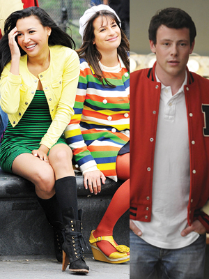 Lea Michele, Naya Rivera, Cory Monteith