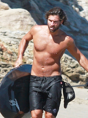 Brody Jenner surfing
