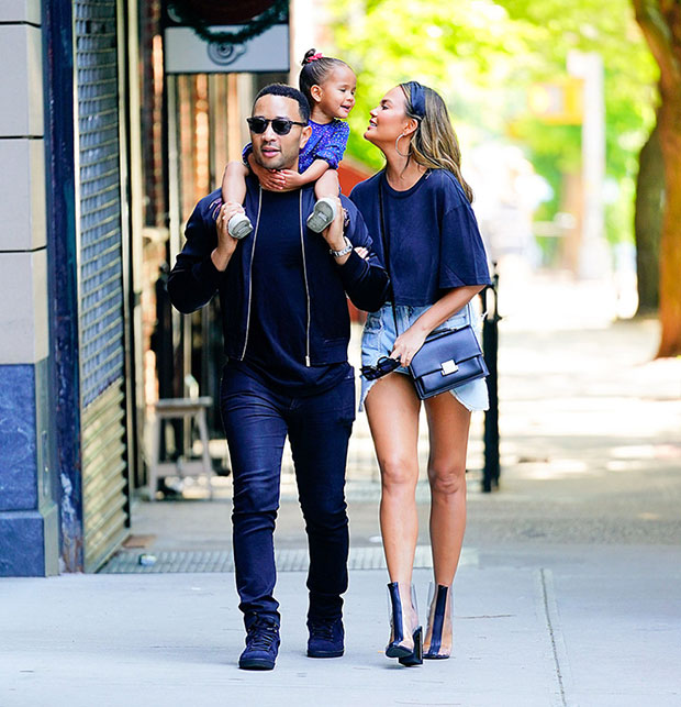 Chrissy Teigen & her family