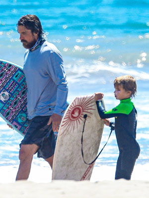 Christian Bale & his son Joseph