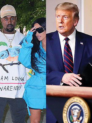 Kanye West, Kim Kardashian, Donald Trump