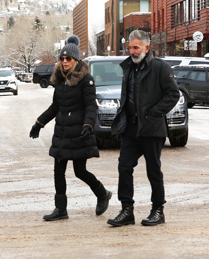 Lori Loughlin and her husband in Aspen, CO