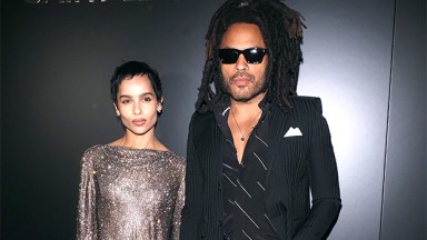 Zoe and Lenny Kravitz