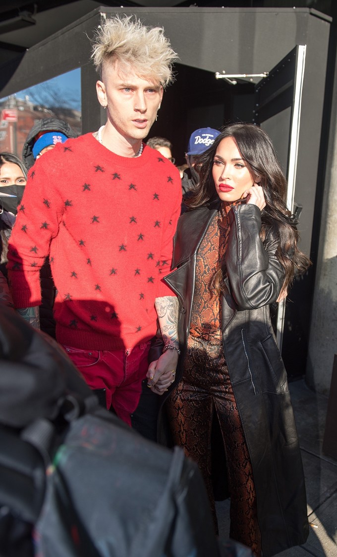 MGK and Megan Fox at NBC Studios