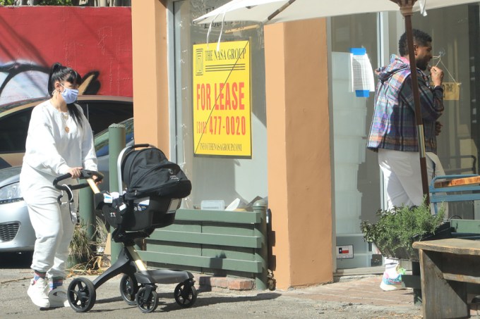 Usher and Jennifer Goicoechea With Their Daughter Sovereign