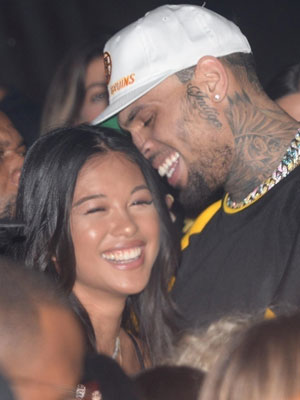 Ammika Harris and Chris Brown