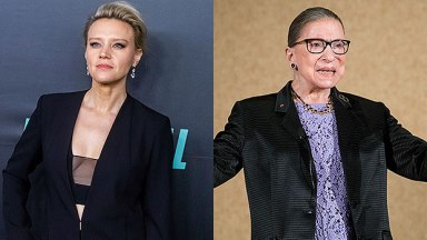 Kate McKinnon and Ruth Bader Ginsburg