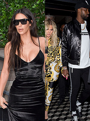 Kim Kardashian, Khloe Kardashian, Tristan Thompson