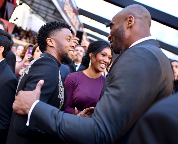 Chadwick Boseman and Kobe Bryant