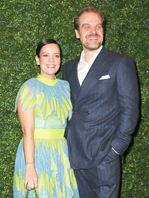 Lily Allen and David Harbour