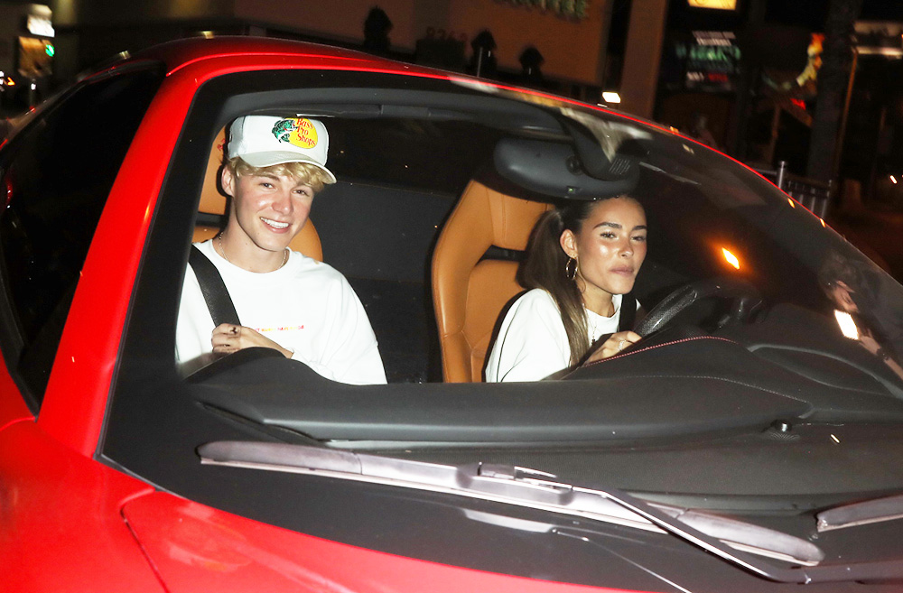 Madison Beer and her new rumored bf Nick Austin are both seen leaving together at Saddleranch. 01 Sep 2020 Pictured: Madison Beer & nick Austin. Photo credit: iamKevinWong.com / MEGA TheMegaAgency.com +1 888 505 6342 (Mega Agency TagID: MEGA697517_003.jpg) [Photo via Mega Agency]