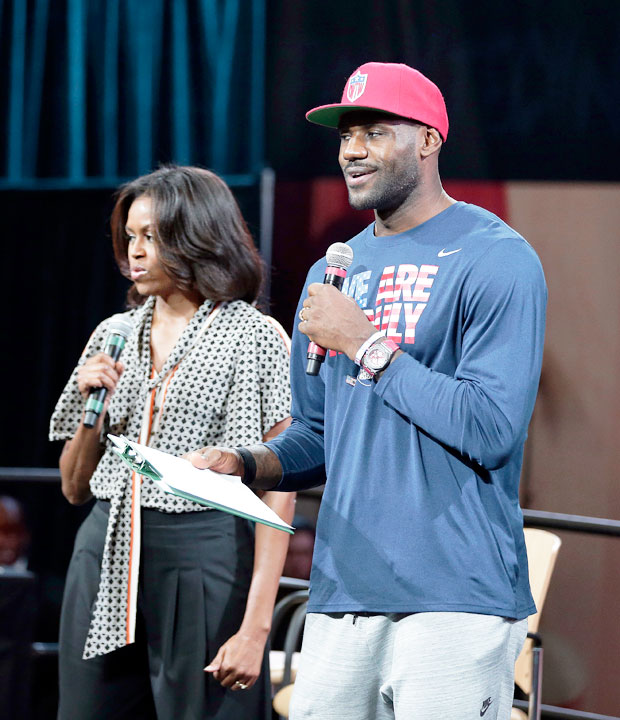 Michelle Obama LeBron James