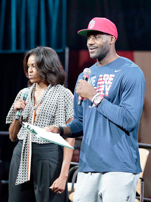 Michelle Obama LeBron James
