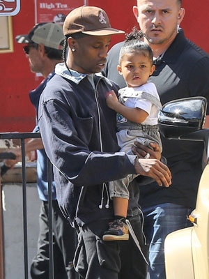 Stormi Webster, Kylie Jenner & Travis Scott