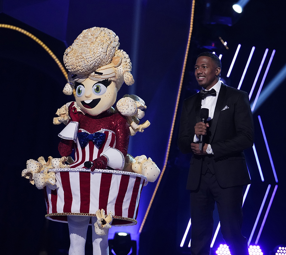 THE MASKED SINGER: Popcorn in the "The Masks Return" season four premiere of THE MASKED SINGER airing Wednesday, Sept. 23 (9:00-10:00 PM ET/PT) on FOX. © 2020 FOX MEDIA LLC. CR: Michael Becker/FOX.