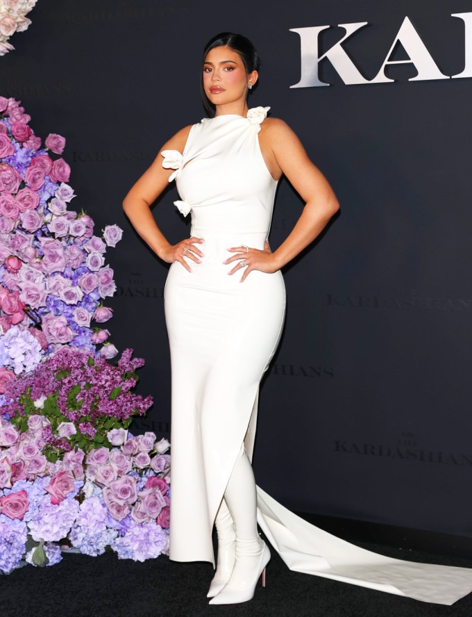 Kylie Jenner Rocks a Long White Dress