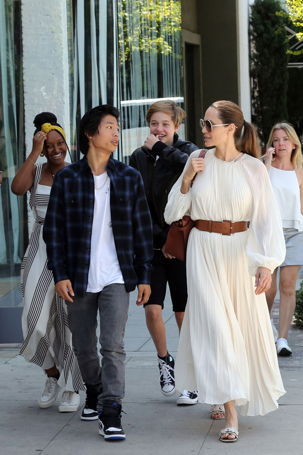 Angelina Jolie and kids