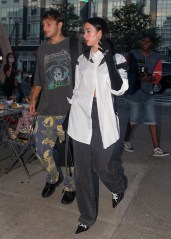 New York, NY  - Dua Lipa wears a monochrome ensemble as she and Anwar Hadid step out for dinner in New York City.

Pictured: Dua Lipa, Anwar Hadid

BACKGRID USA 20 SEPTEMBER 2021 

BYLINE MUST READ: Said Elatab / BACKGRID

USA: +1 310 798 9111 / usasales@backgrid.com

UK: +44 208 344 2007 / uksales@backgrid.com

*UK Clients - Pictures Containing Children
Please Pixelate Face Prior To Publication*