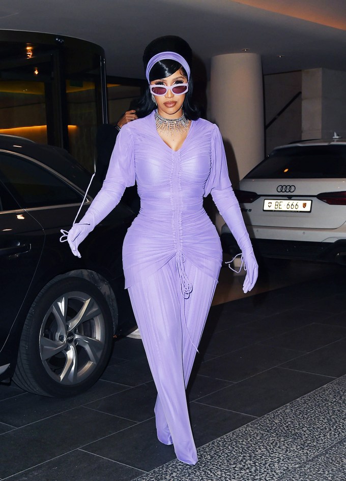 Cardi B At Paris Fashion Week 2021