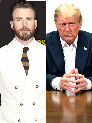 Chris Evans and Donald Trump