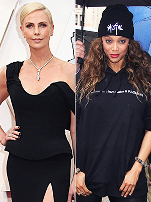 Charlize Theron, Tyra Banks
