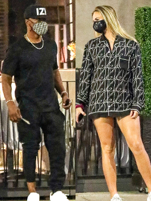 Jamie Foxx & a mystery blonde