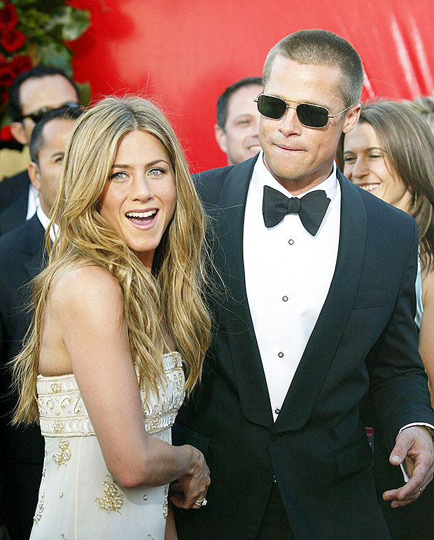 Jennifer Aniston and Brad Pitt