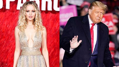 Jennifer Lawrence and Donald Trump