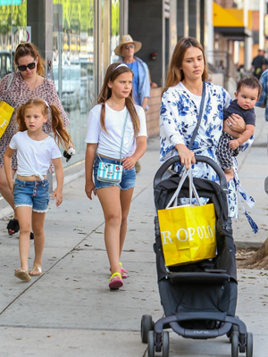 Haven Warren, Honor Warren, Jessica Alba, Hayes Warren