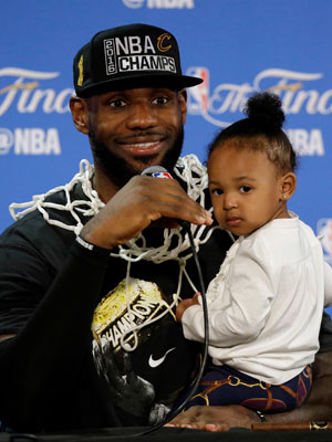 LeBron and Zhuri James